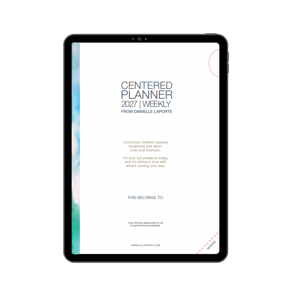 2027 CENTERED Planner | Interactive PDF (VIP)