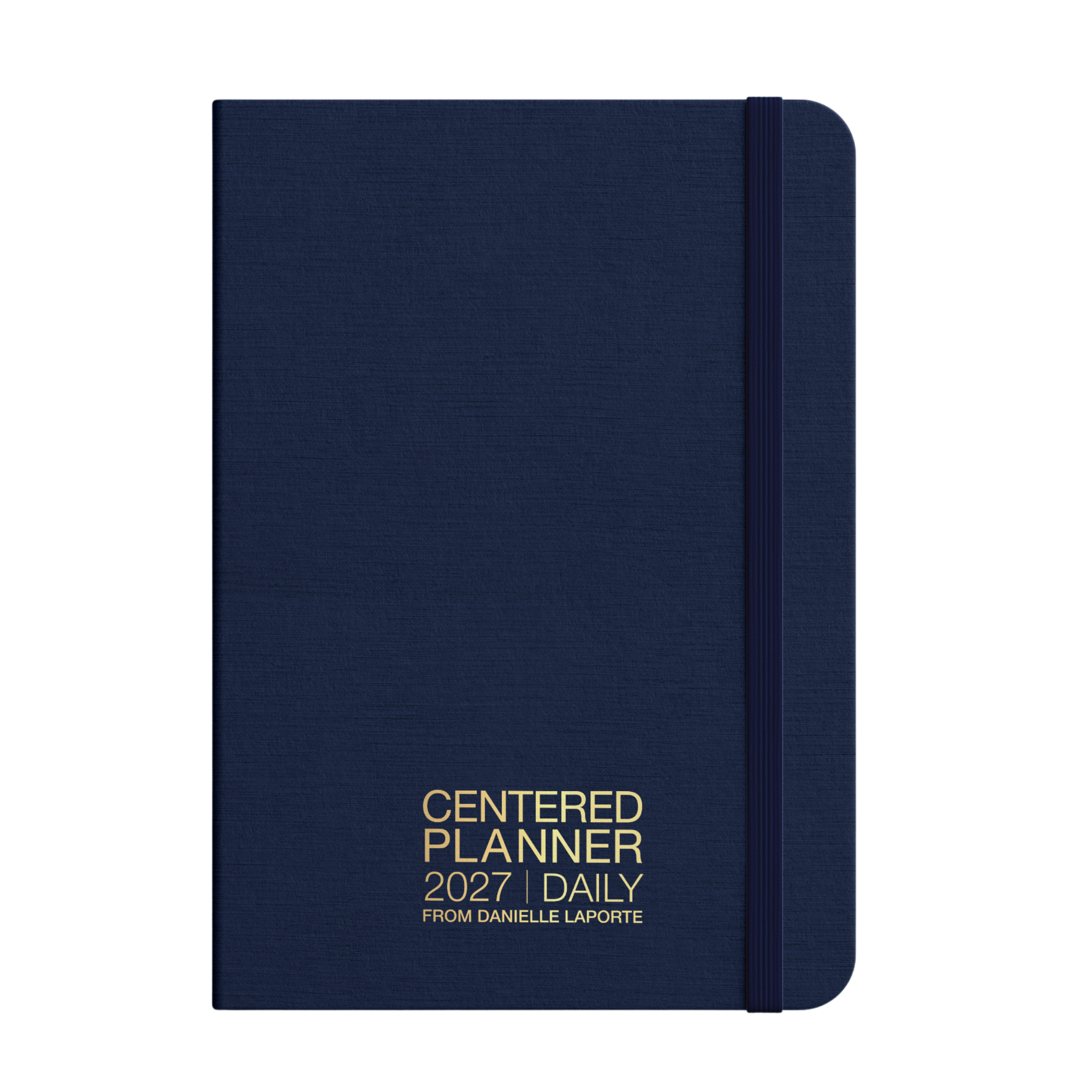 2027 Daily CENTERED Planner | Navy Linen Cover