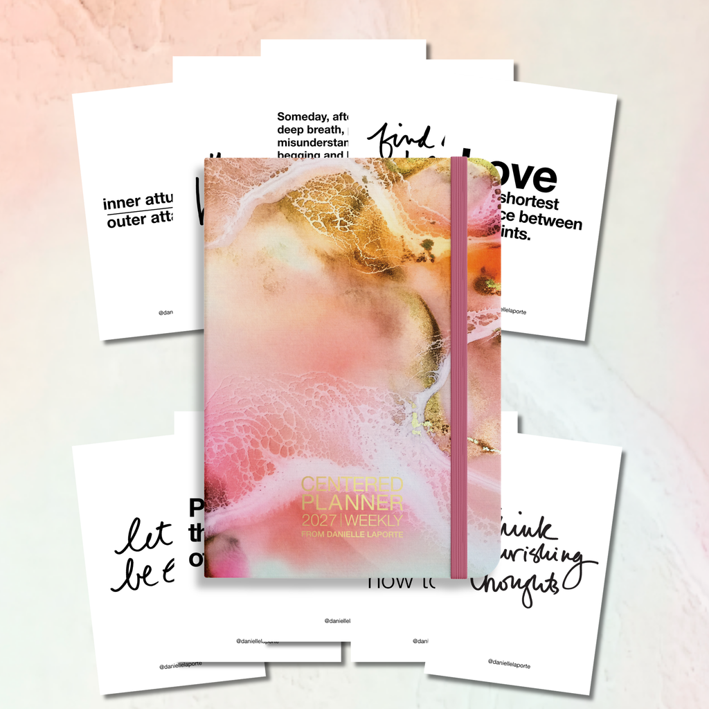 2027 Weekly CENTERED Planner | Rose Sky Cover