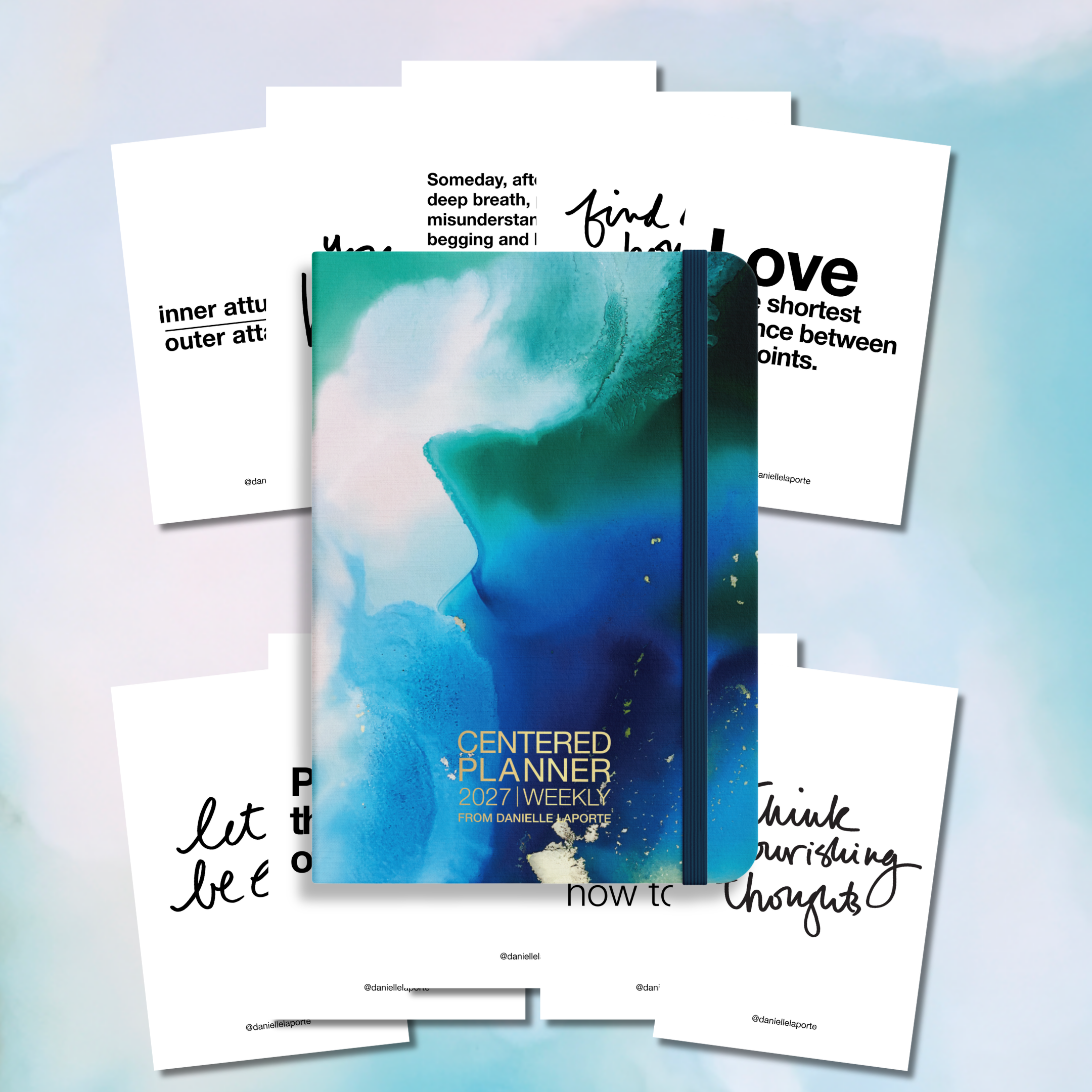 2027 Daily CENTERED Planner | Lapis Wings Cover
