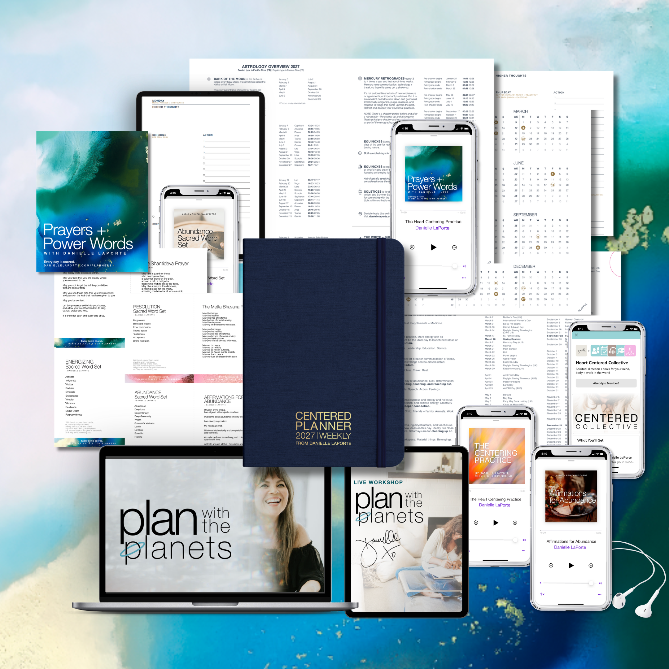 2027 Daily CENTERED Planner | Navy Linen Cover