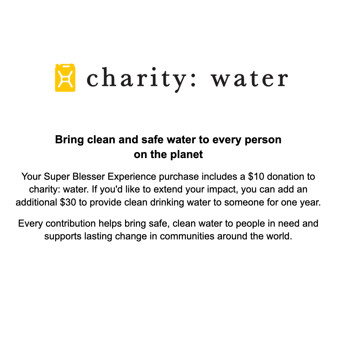 Charity: Water