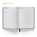 2027 Daily CENTERED Planner | Navy Linen Cover