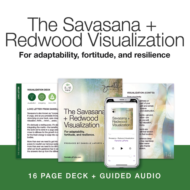 The Savasana + Redwood Visualization (Deck + Guided Audio)