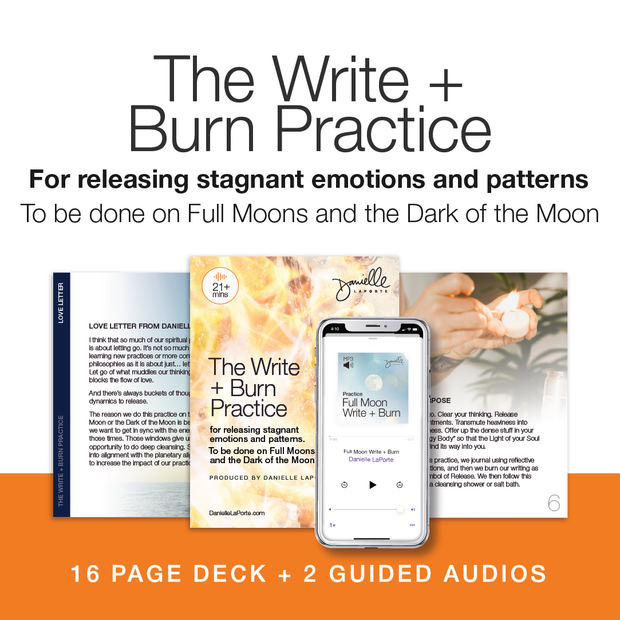 The Write + Burn Practice (Deck + Guided Audios)