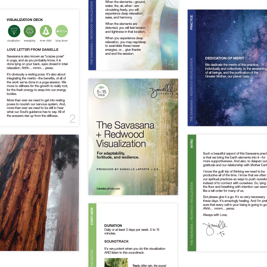 The Savasana + Redwood Visualization (Deck + Guided Audio)