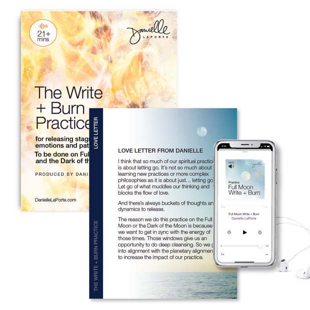 The Write + Burn Practice (Deck + Guided Audios)