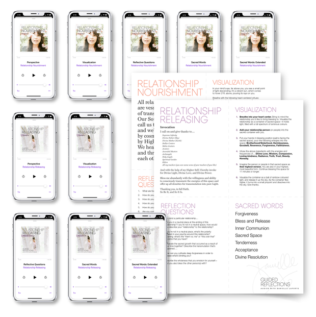 Relationship Nourishment + Releasing: Guided Reflections Bundle