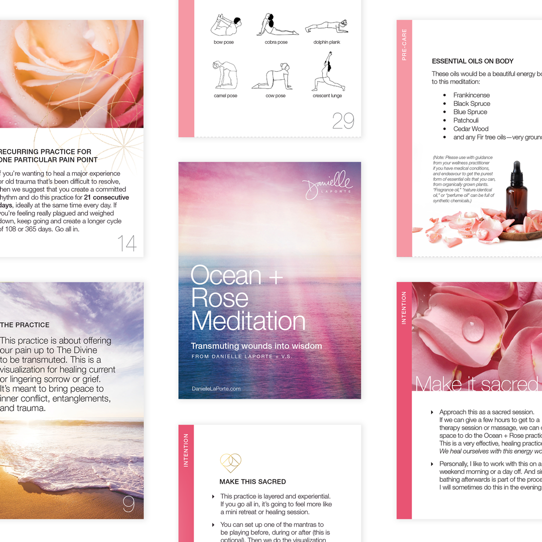 The Ocean + Rose Meditation Deck