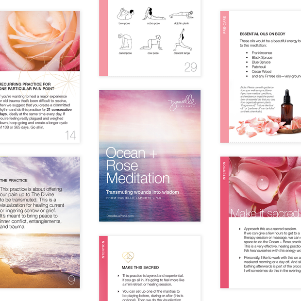 The Ocean + Rose Meditation Deck