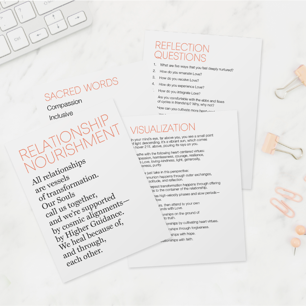 Relationship Nourishment: Guided Reflection