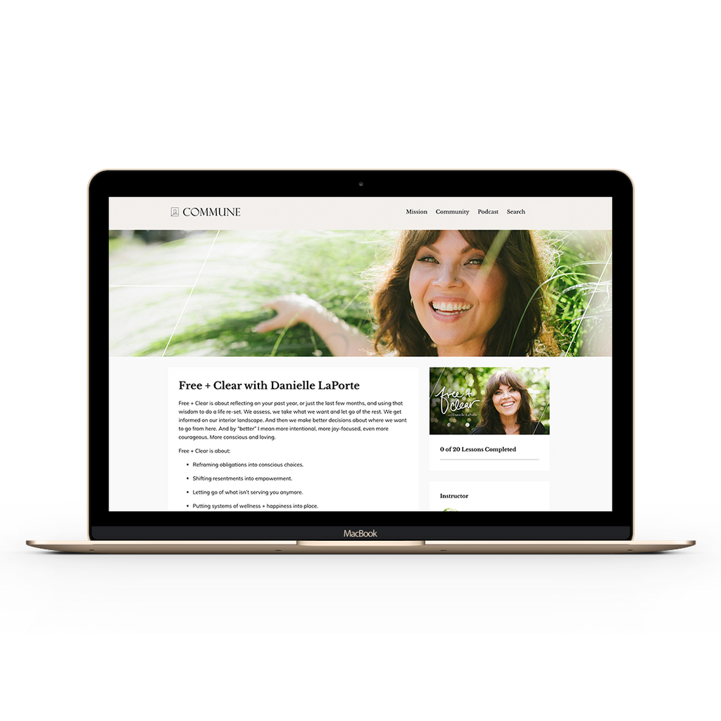 Free + Clear Course – Danielle LaPorte