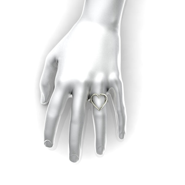 The Heart Centered Ring (silver)