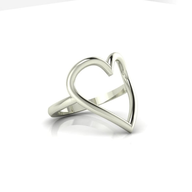The Heart Centered Ring (silver)