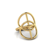 The Vesica Pisces Ring (gold)