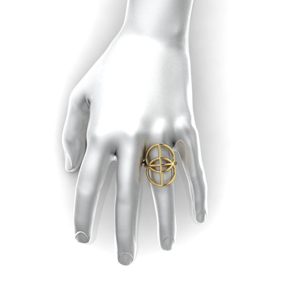 The Vesica Pisces Ring (gold)