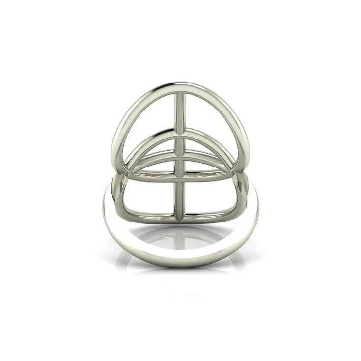 The Vesica Pisces Ring (silver)