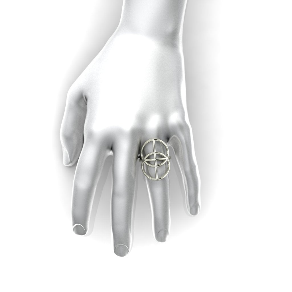 The Vesica Pisces Ring (silver)