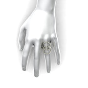 The Vesica Pisces Ring (silver)