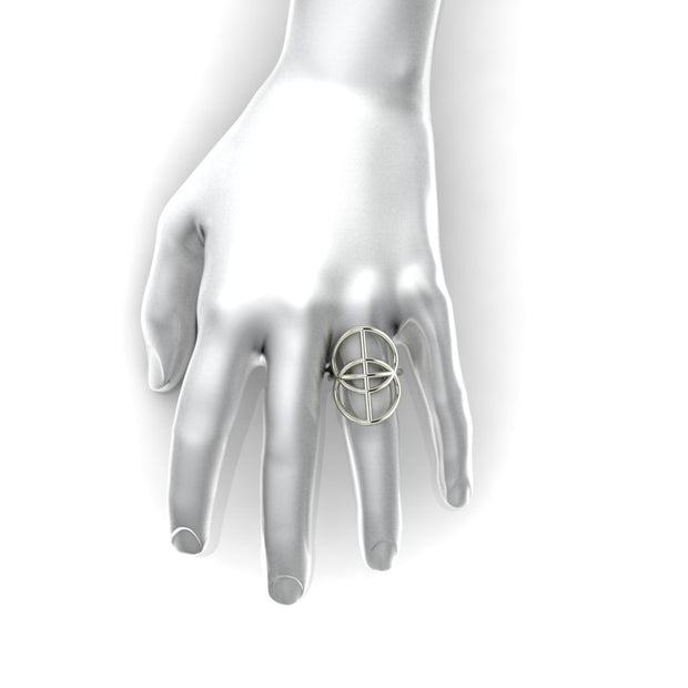 The Vesica Pisces Ring (silver)