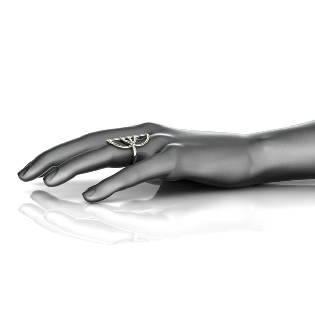 The Vesica Pisces Ring (silver)