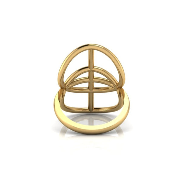 The Vesica Pisces Ring (gold)
